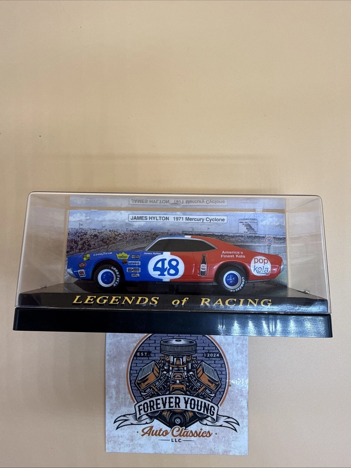 1992 Legends Of Racing James Hylton #48 Mercury Cyclone 1:43 - Image 2