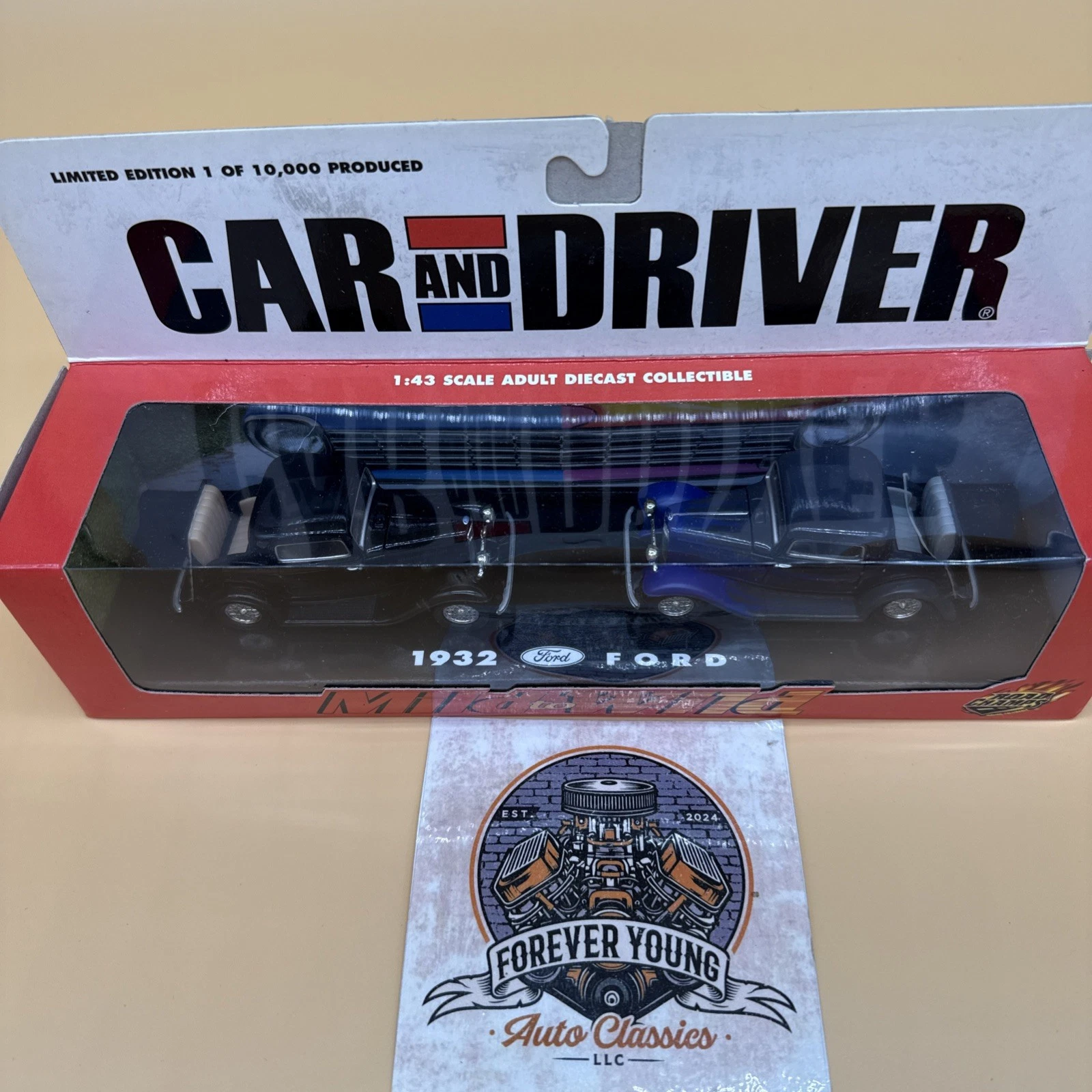 1932 Ford 1:43 Diecast Models Car and Driver Mild to Wild NIB - Image 2