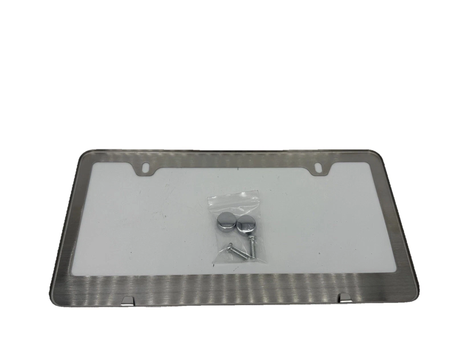Classic Ford Mustang Silver Metal License Plate Frame - Image 3