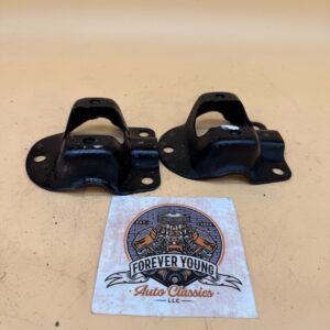 1967-69 Ford Mustang Mercury Cougar Shock Tower Caps Mounting Brackets PAIR ORIG