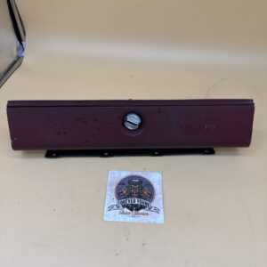 1970-81 Camaro Glove Box Door Assembly Lid Lock Red Text Style Logo Original