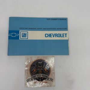 ORIGINAL 1971 Chevrolet Cars - Owner's Manual Great Condition
