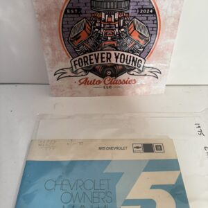 ORIGINAL 1975 Chevrolet Owners Manual General Motors GM Chevy Vintage