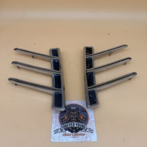 1966 Ford Mustang Quarter Panel Ornaments Emblems Trim Great Chrome ORIGINAL