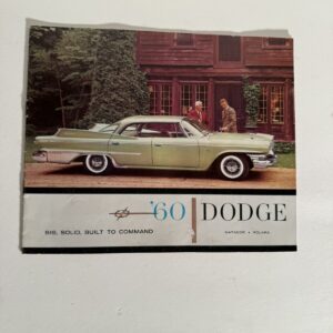 1960  DODGE Automobile Dealer Sales Brochure ~ Matador Polara ORIGINAL