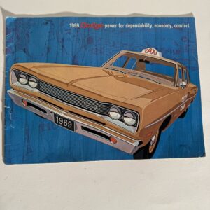 1969 Dodge Taxi Sales Brochure Coronet Polara Sportsman Shuttle Bus Original